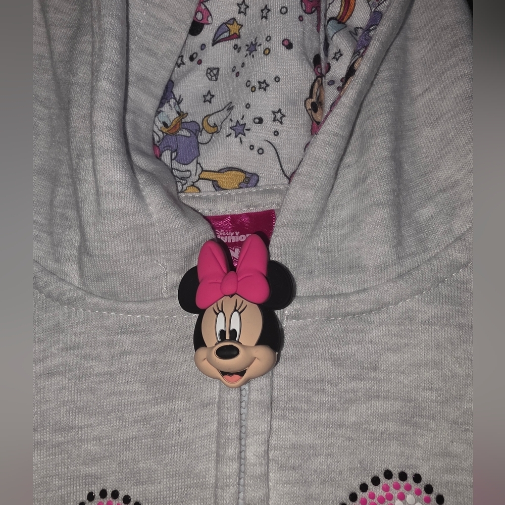Minnie Mouse Rinestone Kids 5/6 Hoodie - Picture 3 of 5